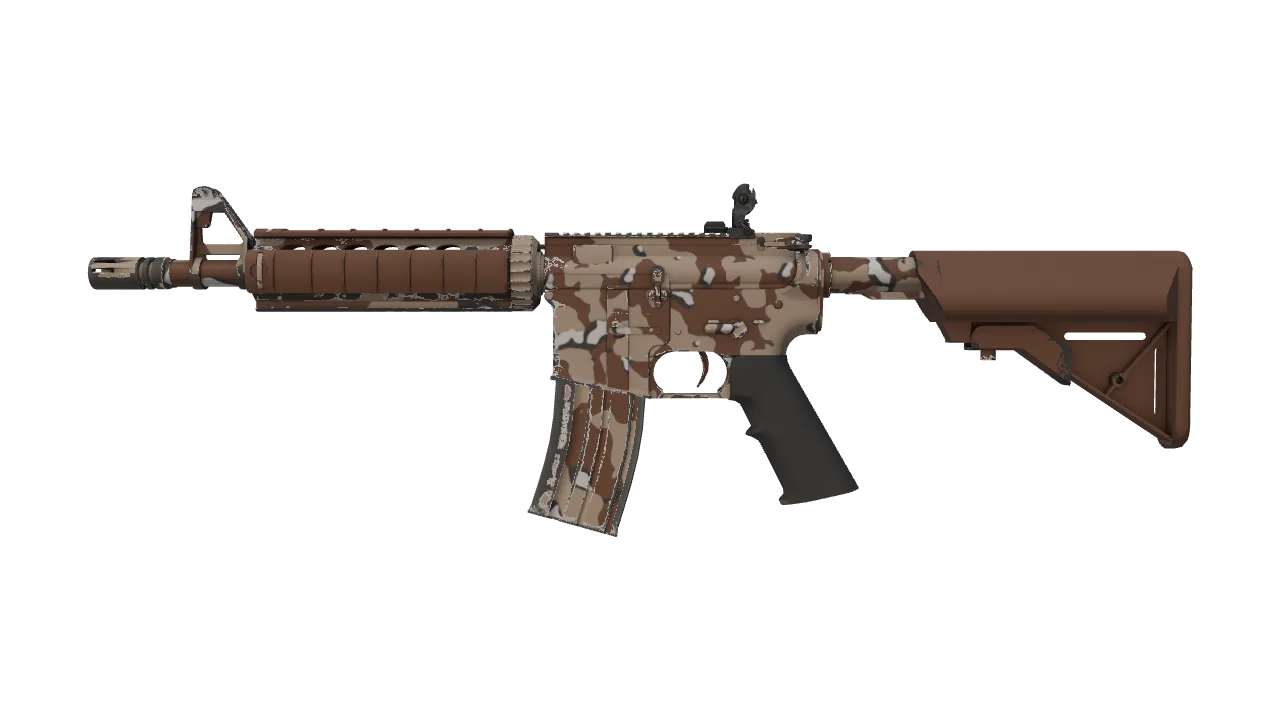 M4A4 | Desert Storm (Factory New) — Dust II light, front
