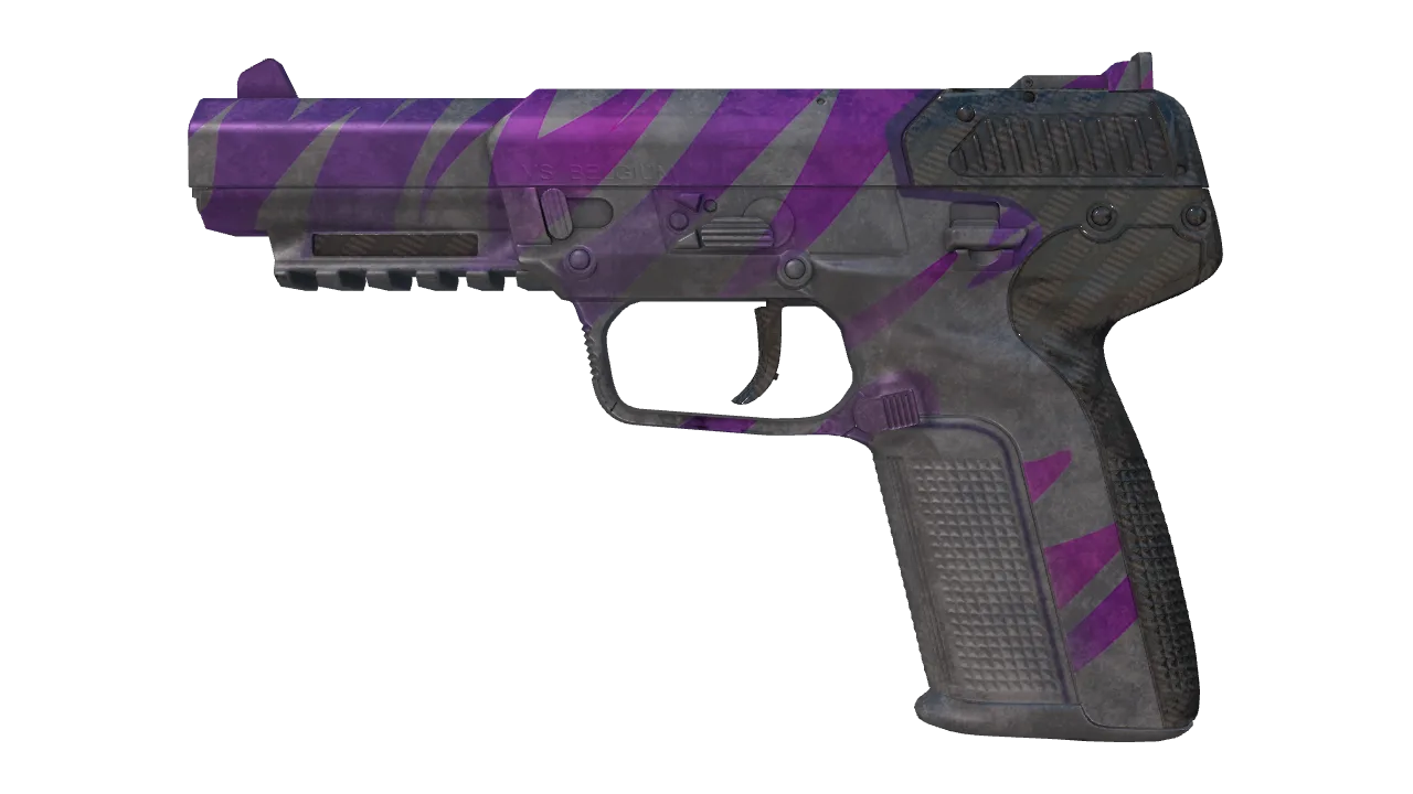 Five-SeveN | Hybrid (Well-Worn) — Dust II light, front