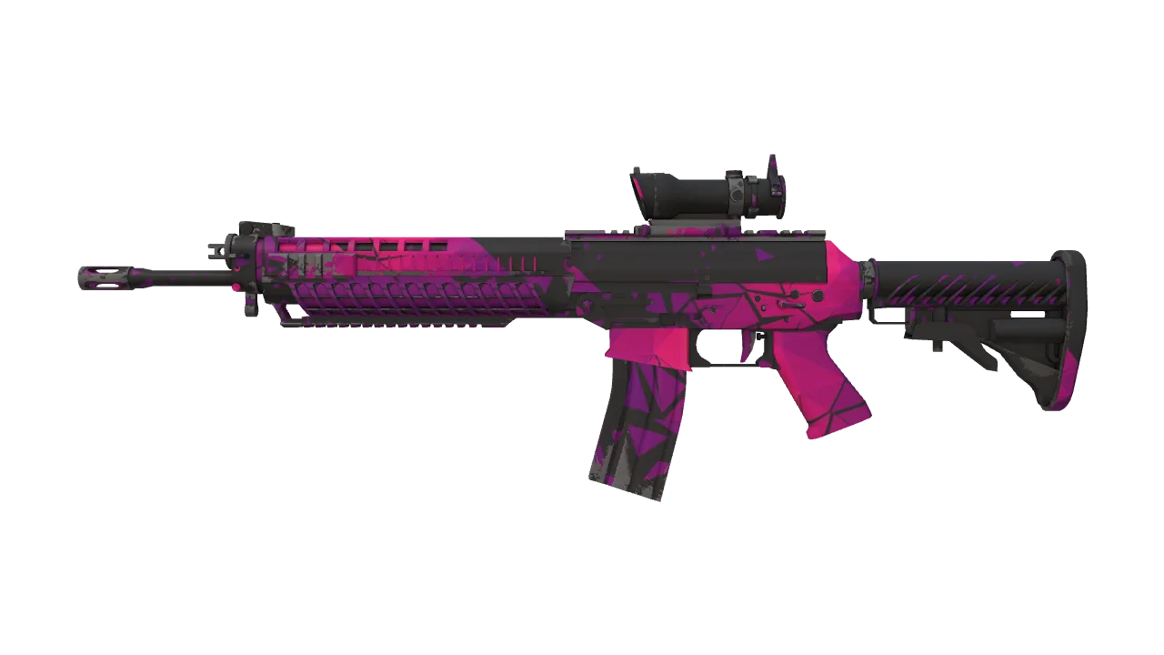 SG 553 | Pulse (Minimal Wear) — Dust II light, front