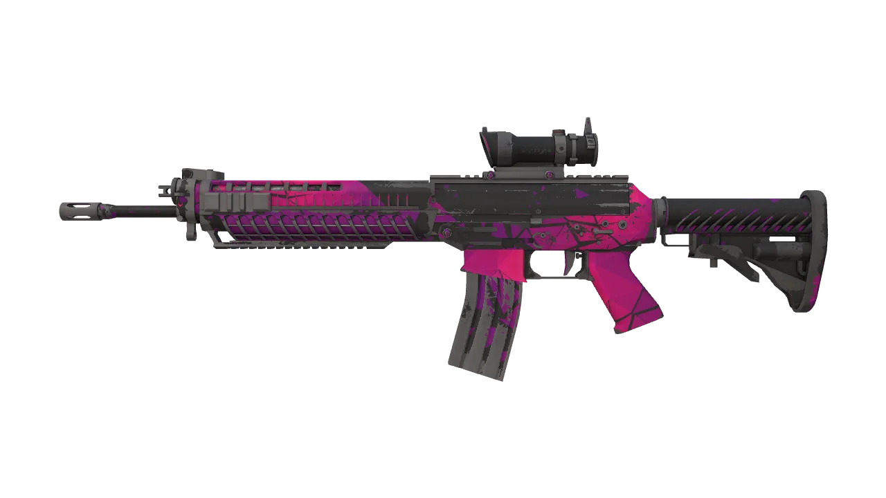 Souvenir SG 553 | Pulse (Well-Worn) — Dust II light, front