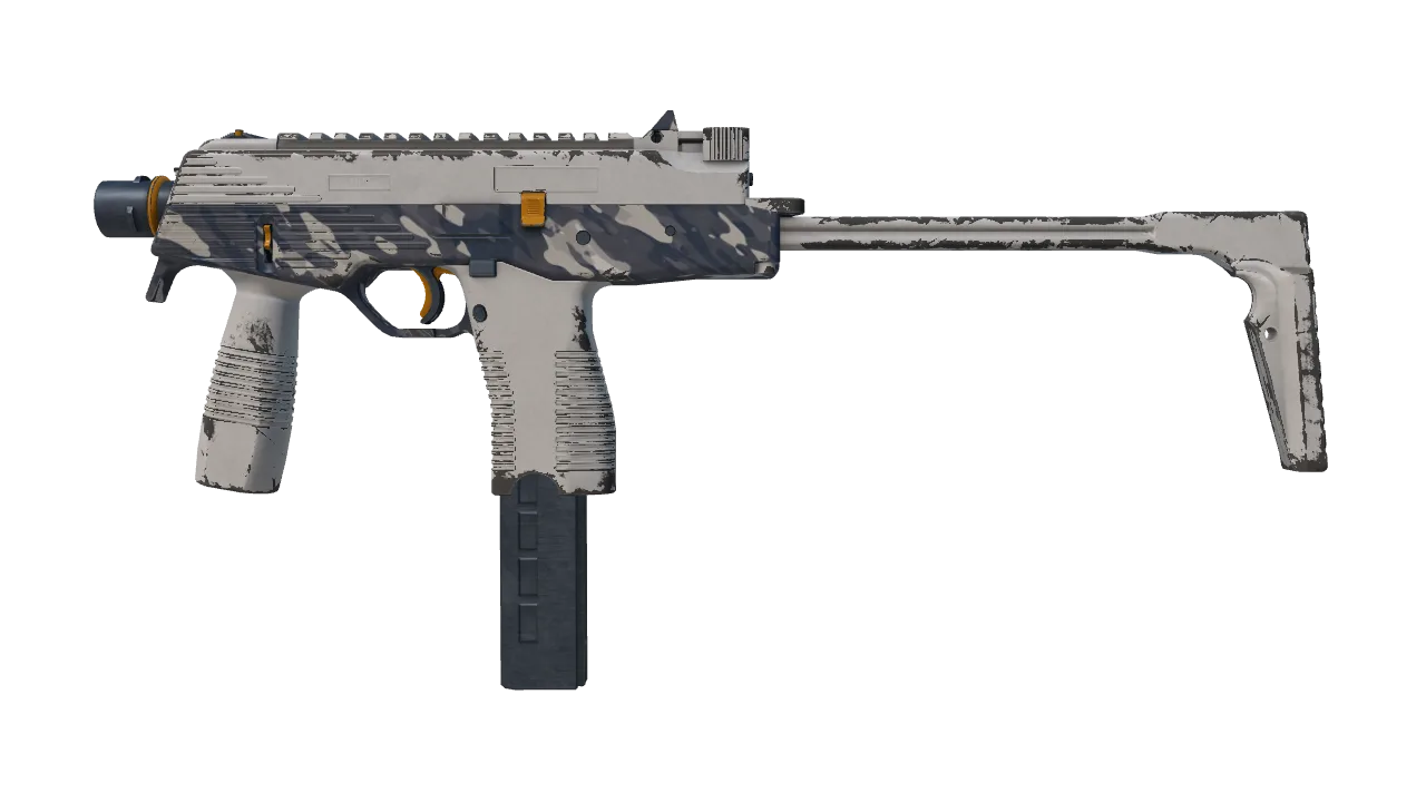 Souvenir MP9 | Arctic Tri-Tone (Field-Tested) — Dust II light, front