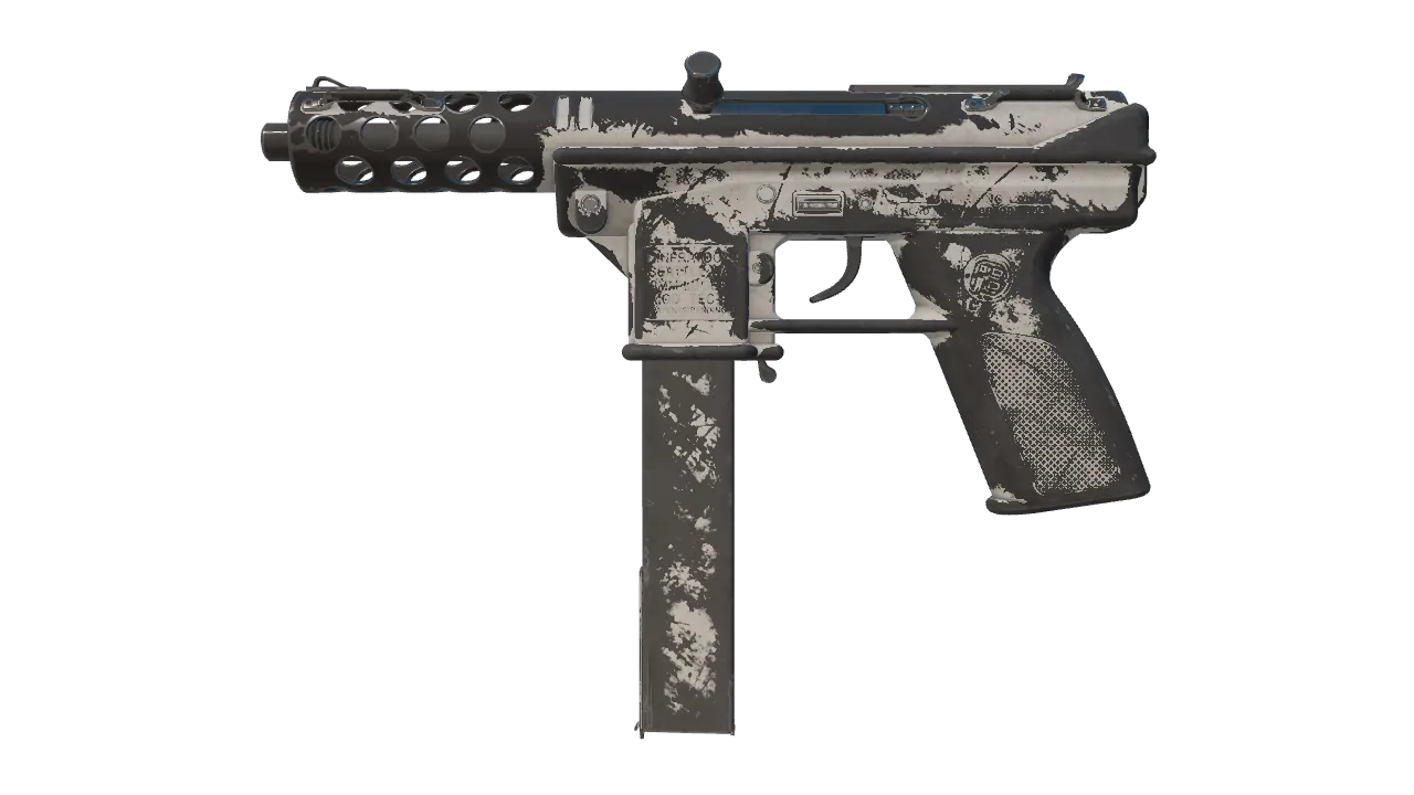 Souvenir Tec-9 | Whiteout (Battle-Scarred) — Dust II light, front
