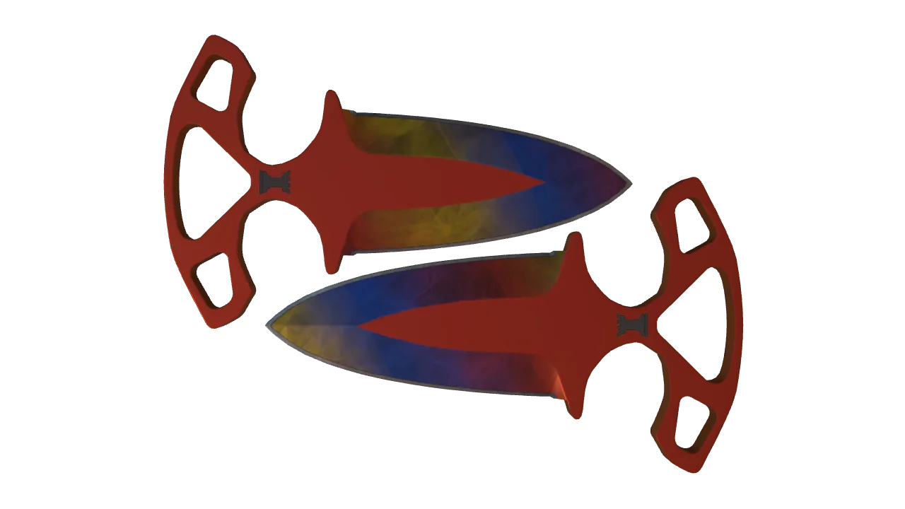 ★ Shadow Daggers | Marble Fade (Factory New) — Dust II light, front