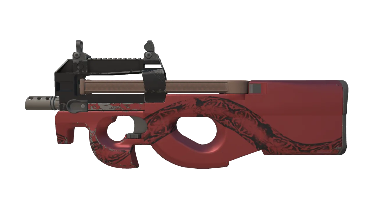 P90 | Cold Blooded (Minimal Wear) — Dust II light, front