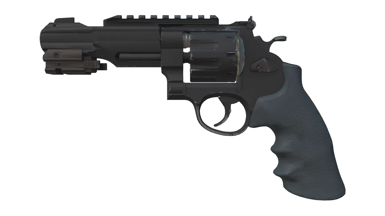 R8 Revolver | Night (Minimal Wear) — Dust II light, front