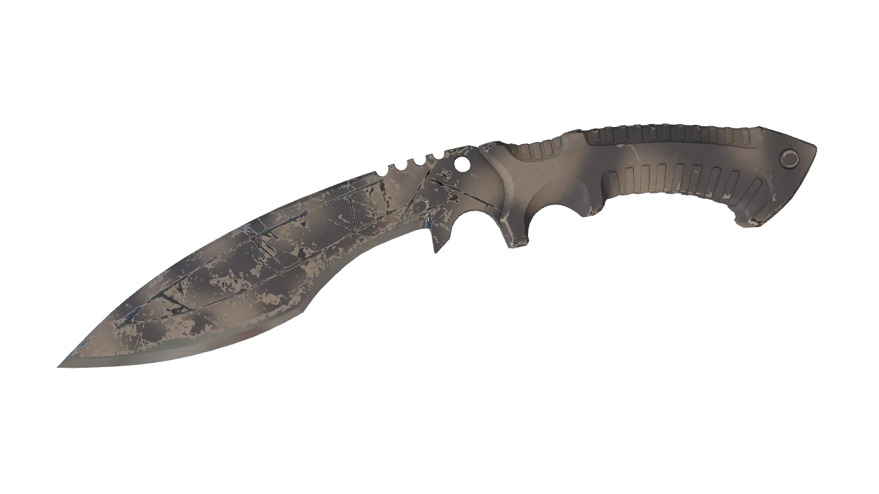 ★ Kukri Knife | Scorched (Field-Tested) — Dust II light, front