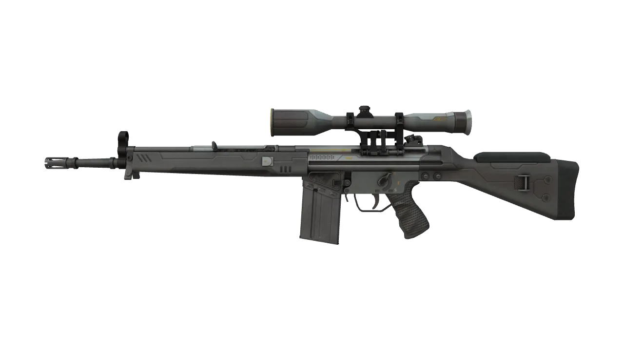 StatTrak™ G3SG1 | Ventilator (Well-Worn) — Dust II light, front