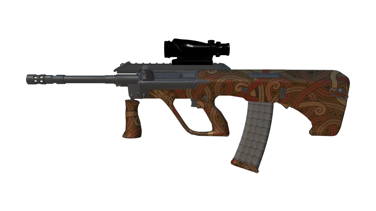 Souvenir AUG | Flame Jörmungandr (Factory New) — Dust II light, front