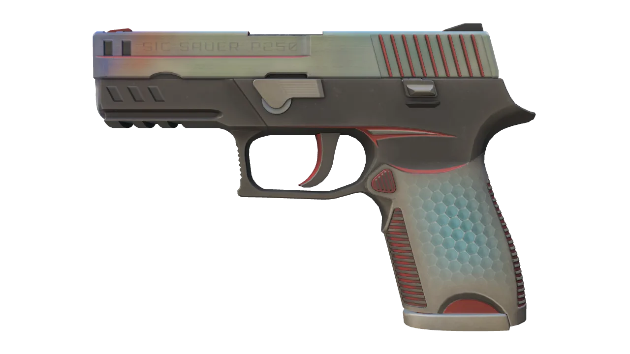 P250 | Cyber Shell (Factory New) — Dust II light, front