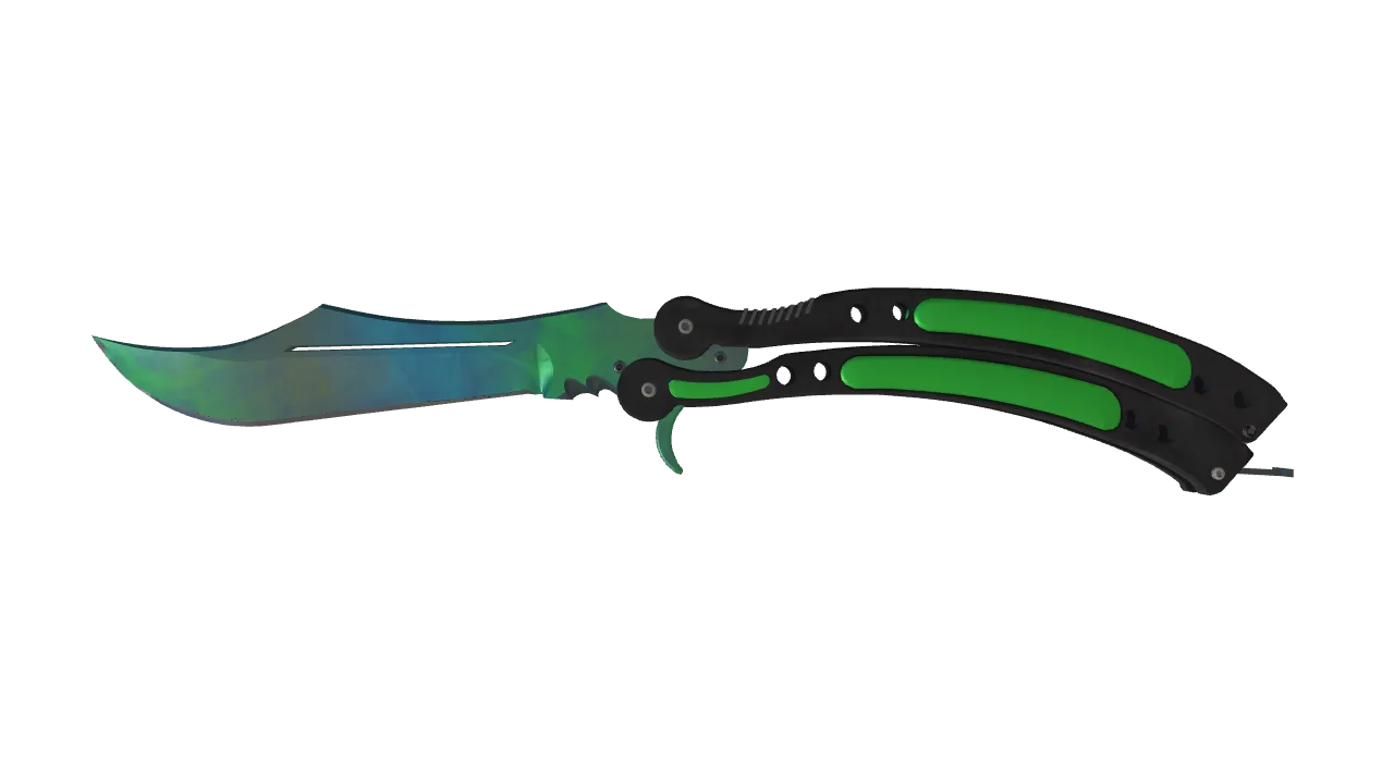 ★ Butterfly Knife | Gamma Doppler (Phase 3) (Factory New) — Dust II light, front