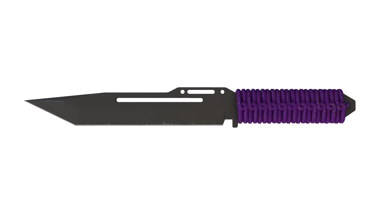 ★ Paracord Knife | Ultraviolet (Field-Tested) — Dust II light, front
