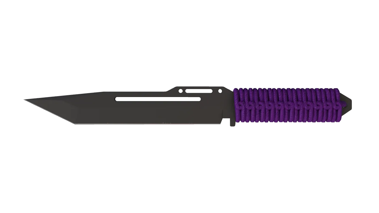 ★ Paracord Knife | Ultraviolet (Minimal Wear) — Dust II light, front