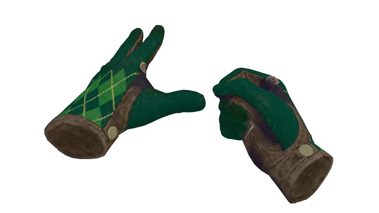 ★ Driver Gloves | Hand Sweaters (Battle-Scarred) — Dust II light, front