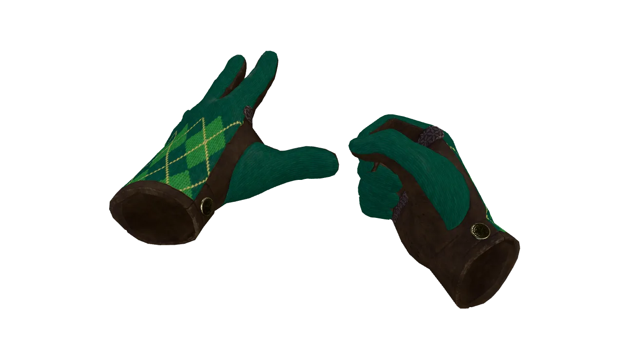 ★ Driver Gloves | Hand Sweaters (Factory New) — Dust II light, front