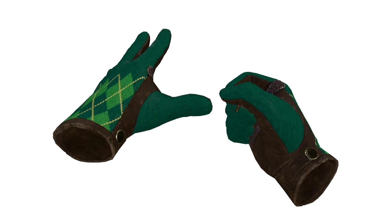 ★ Driver Gloves | Hand Sweaters (Minimal Wear) — Dust II light, front