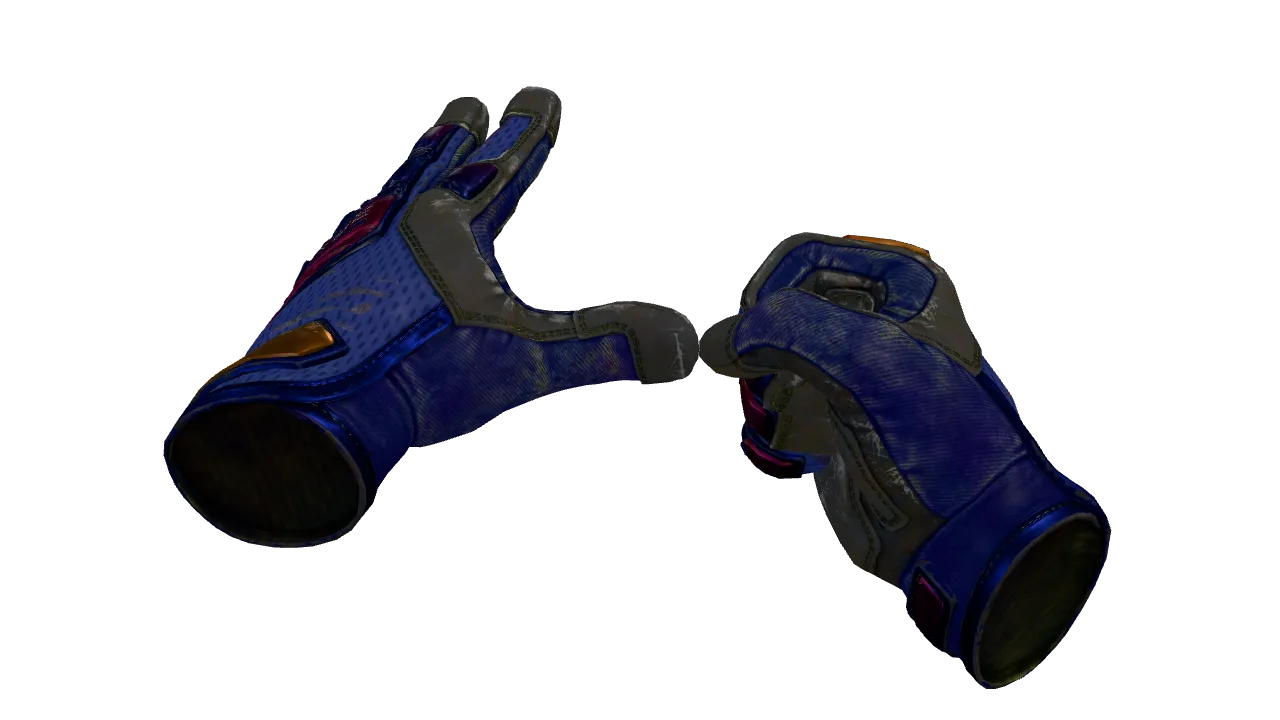 ★ Specialist Gloves | Fade (Well-Worn) — Dust II light, front