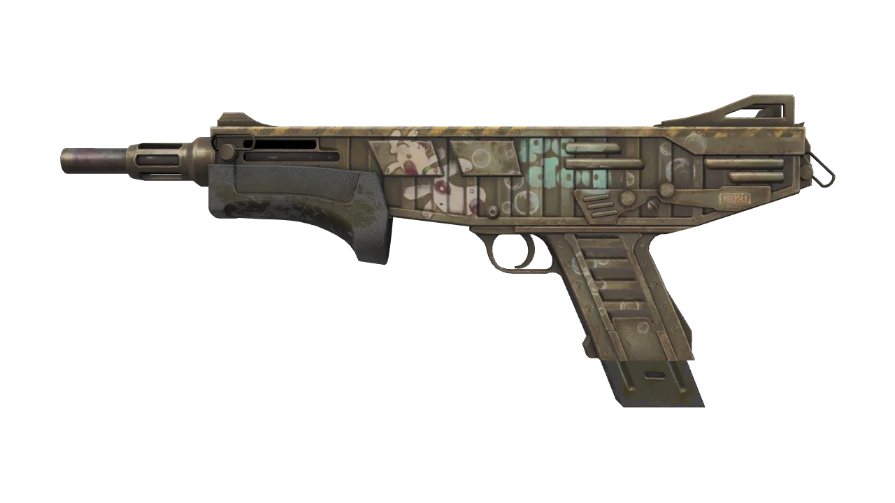 MAG-7 | Popdog (Well-Worn) — Dust II light, front