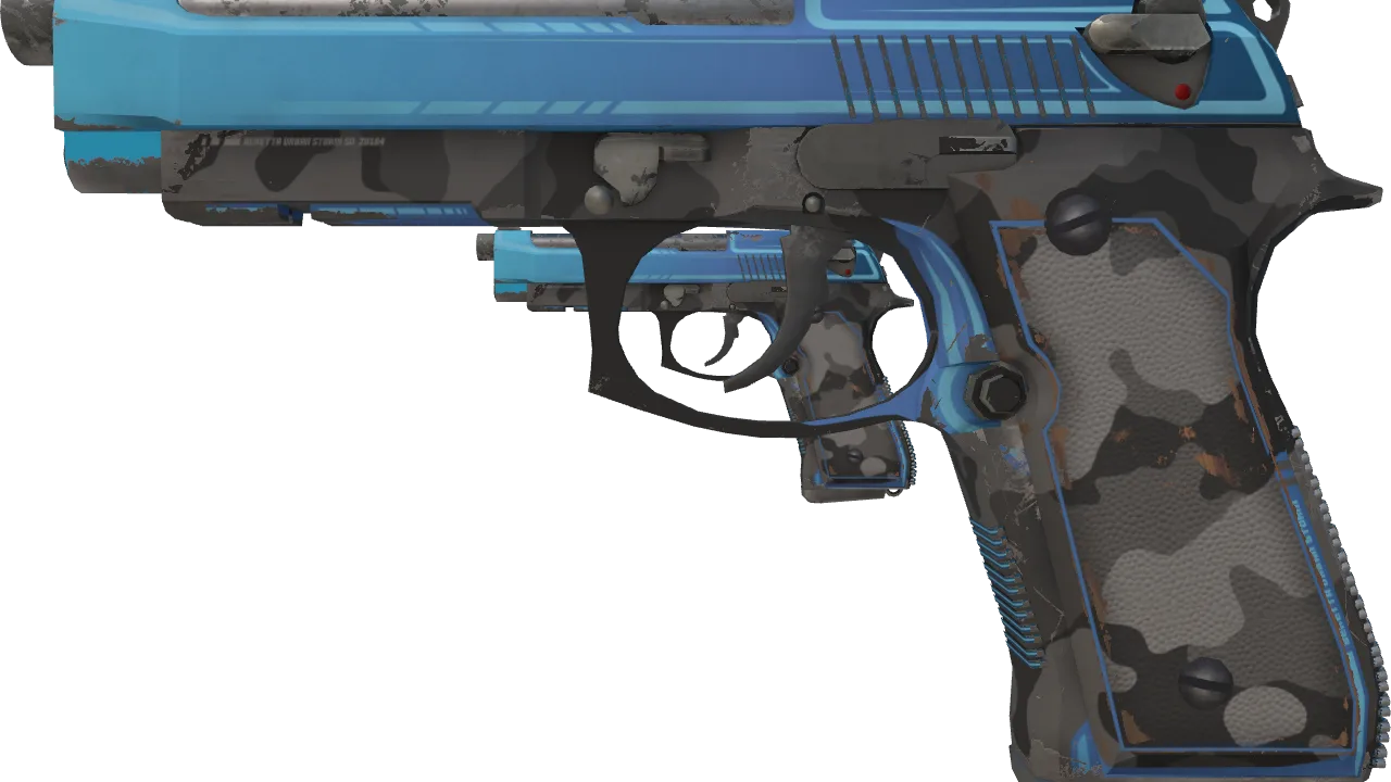 Souvenir Dual Berettas | Urban Shock (Field-Tested) — Dust II light, front