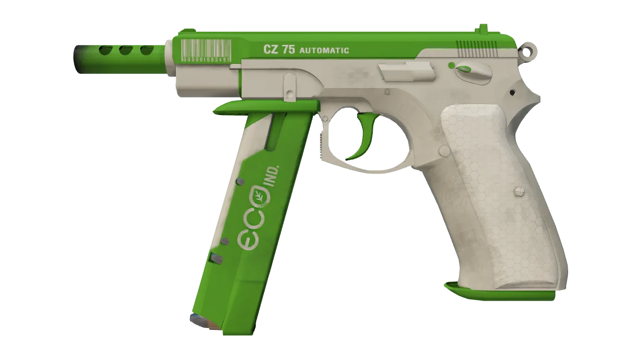 CZ75-Auto | Eco (Minimal Wear) — Dust II light, front