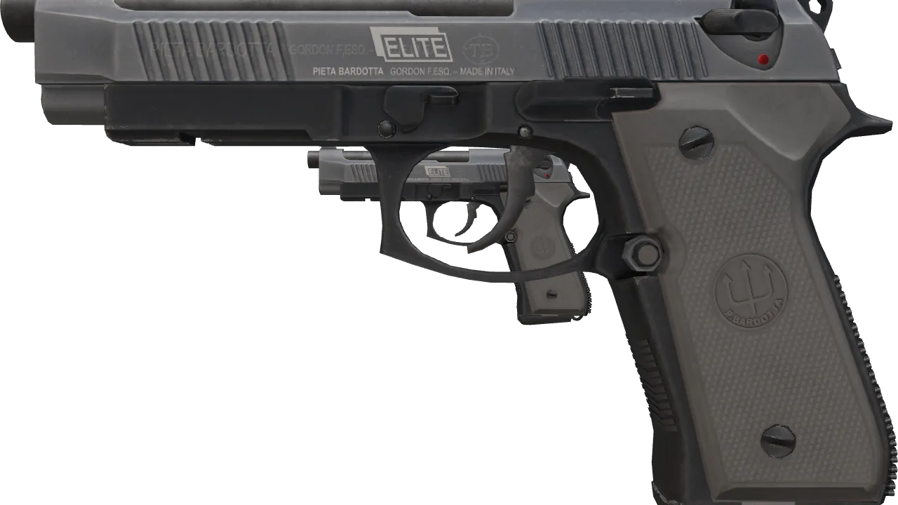 Dual Berettas | Elite 1.6 (Factory New) — Dust II light, front