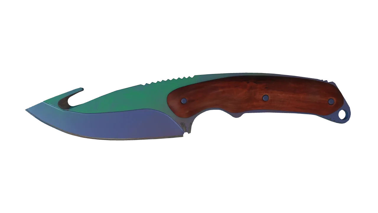 ★ Gut Knife | Gamma Doppler (Phase 1) (Factory New) — Dust II light, front