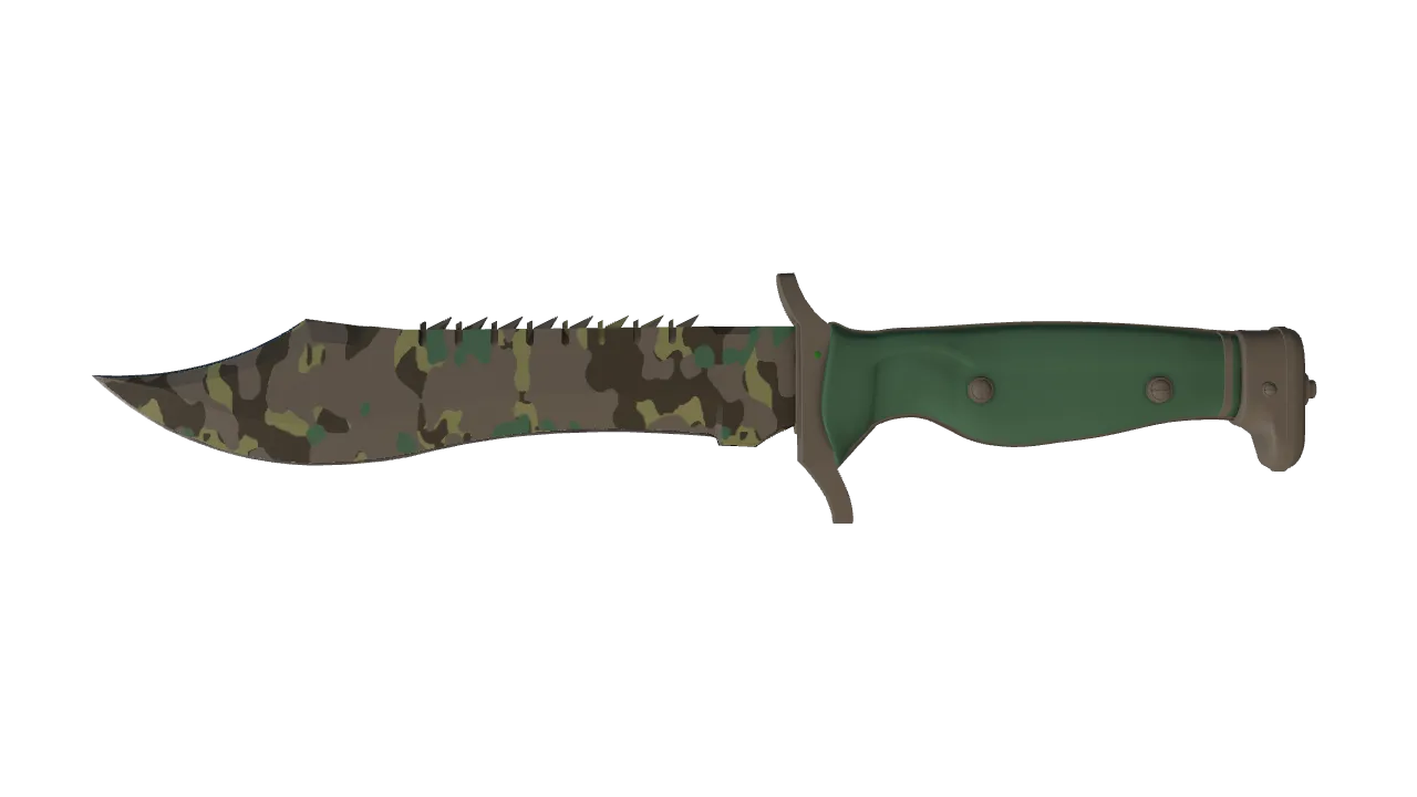 ★ Bowie Knife | Boreal Forest (Factory New) — Dust II light, front