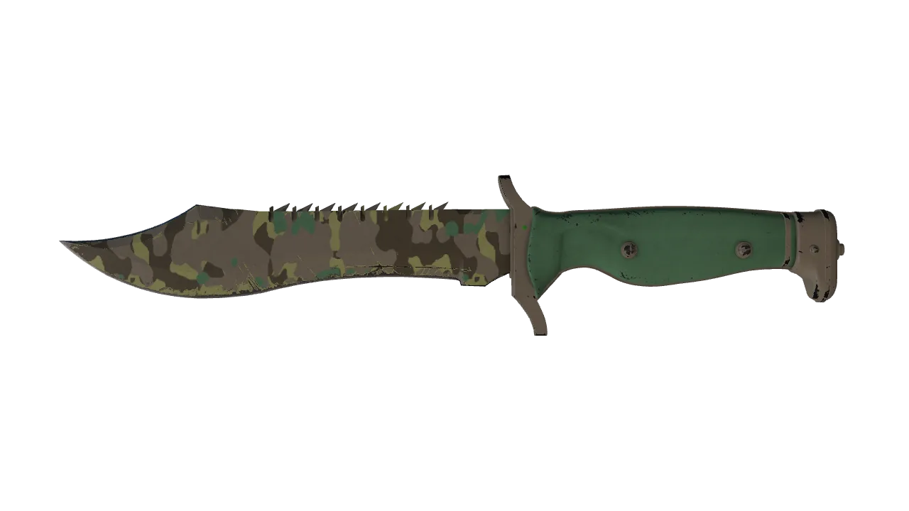 ★ Bowie Knife | Boreal Forest (Field-Tested) — Dust II light, front