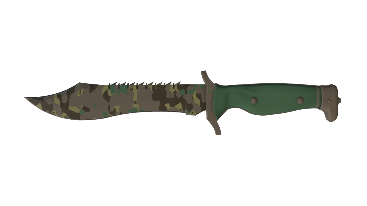 ★ Bowie Knife | Boreal Forest (Minimal Wear) — Dust II light, front