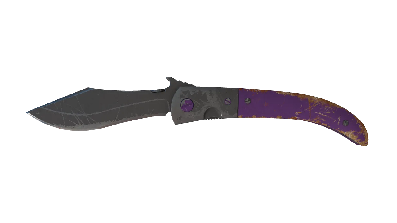 ★ Navaja Knife | Ultraviolet (Battle-Scarred) — Dust II light, front