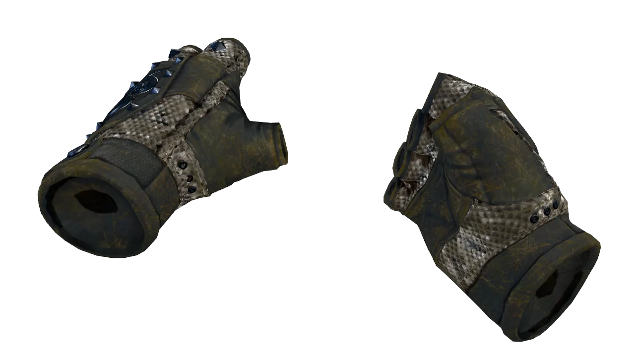 ★ Broken Fang Gloves | Unhinged (Battle-Scarred) — Dust II light, front