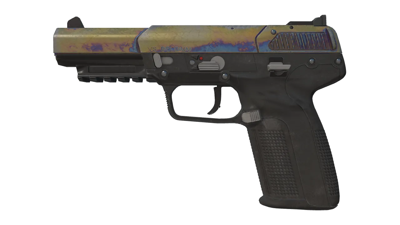 Five-SeveN | Heat Treated (Battle-Scarred) — Dust II light, front