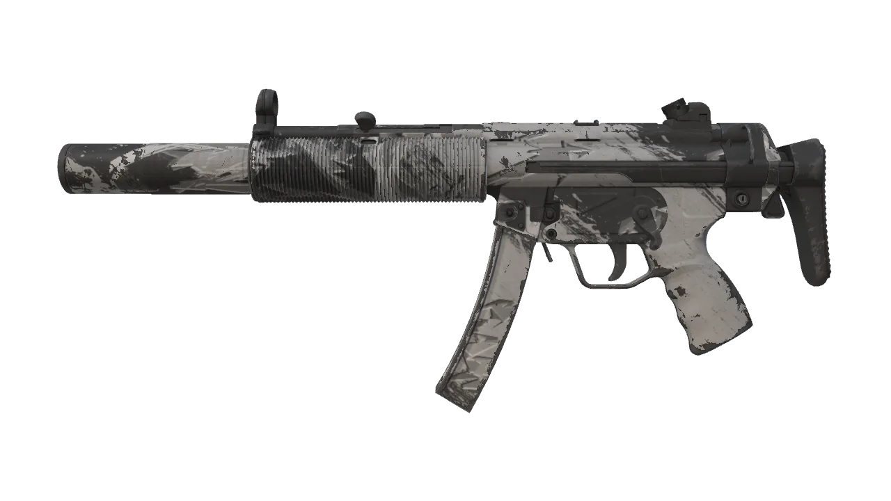 Souvenir MP5-SD | Snow Splash (Field-Tested) — Dust II light, front