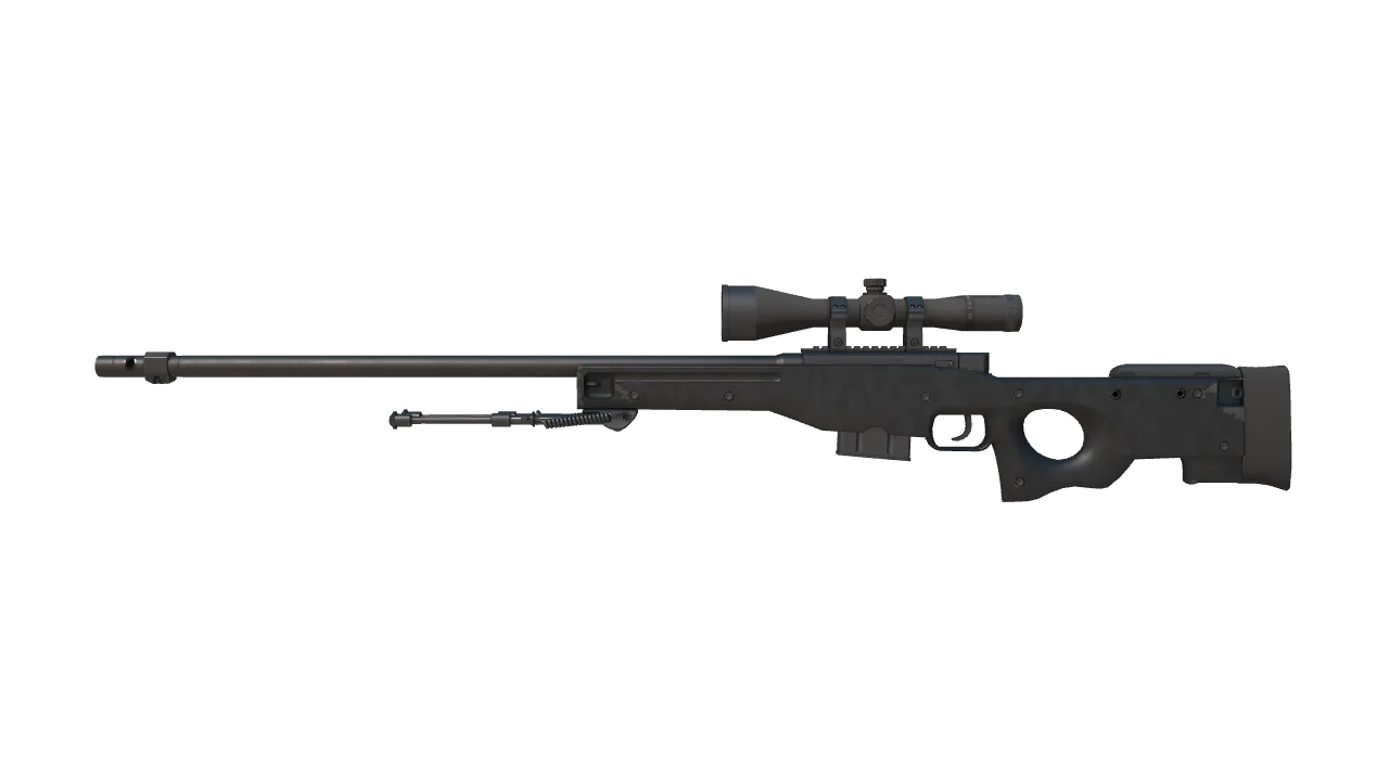 StatTrak™ AWP | Graphite (Minimal Wear) — Dust II light, front