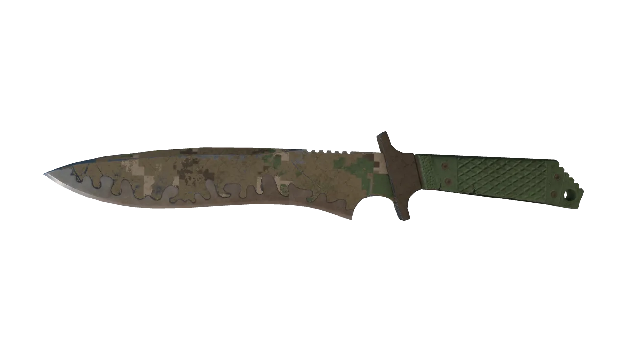 StatTrak™ ★ Classic Knife | Forest DDPAT (Battle-Scarred) — Dust II light, front