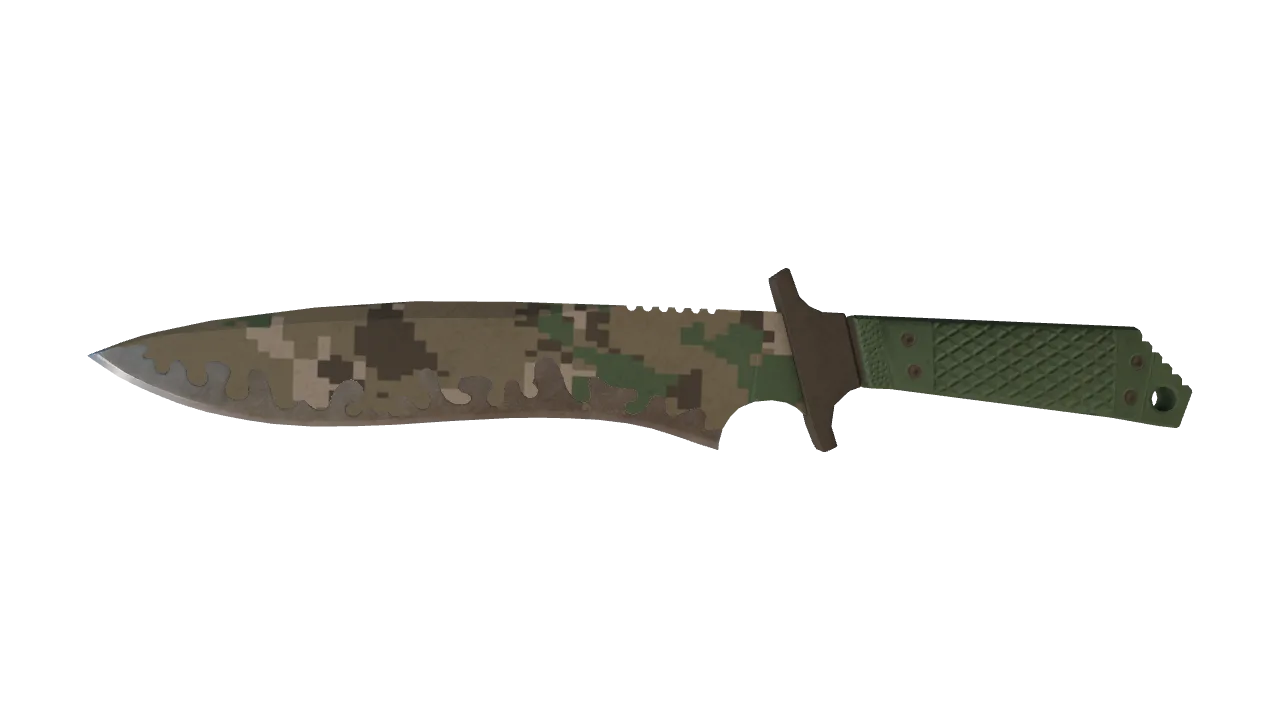 StatTrak™ ★ Classic Knife | Forest DDPAT (Field-Tested) — Dust II light, front
