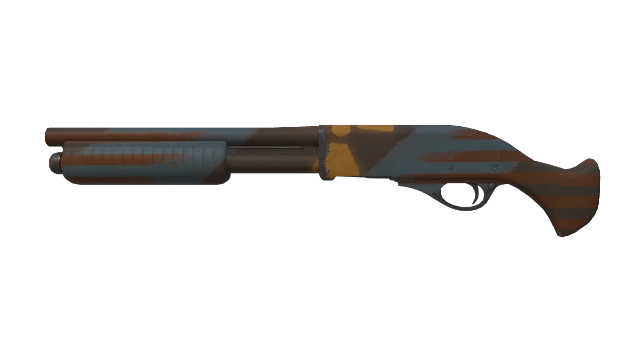 Sawed-Off | Irradiated Alert (Minimal Wear) — Dust II light, front