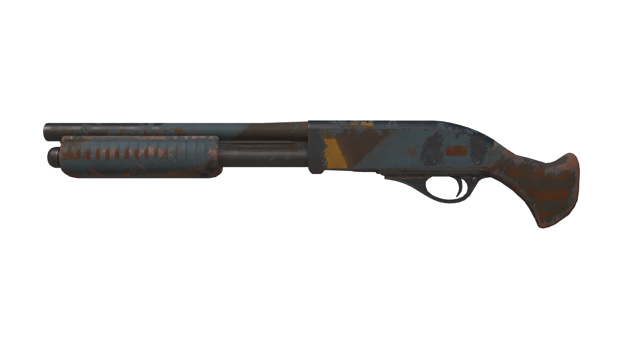 Sawed-Off | Irradiated Alert (Well-Worn) — Dust II light, front