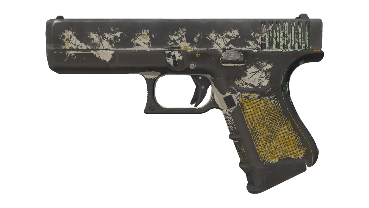 Glock-18 | Glockingbird (Battle-Scarred) — Dust II light, front