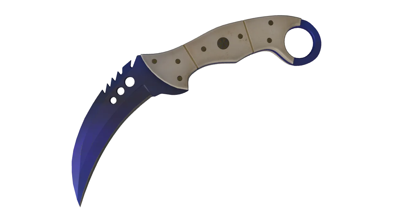 ★ Talon Knife | Doppler (Phase 4) (Minimal Wear) — Dust II light, front