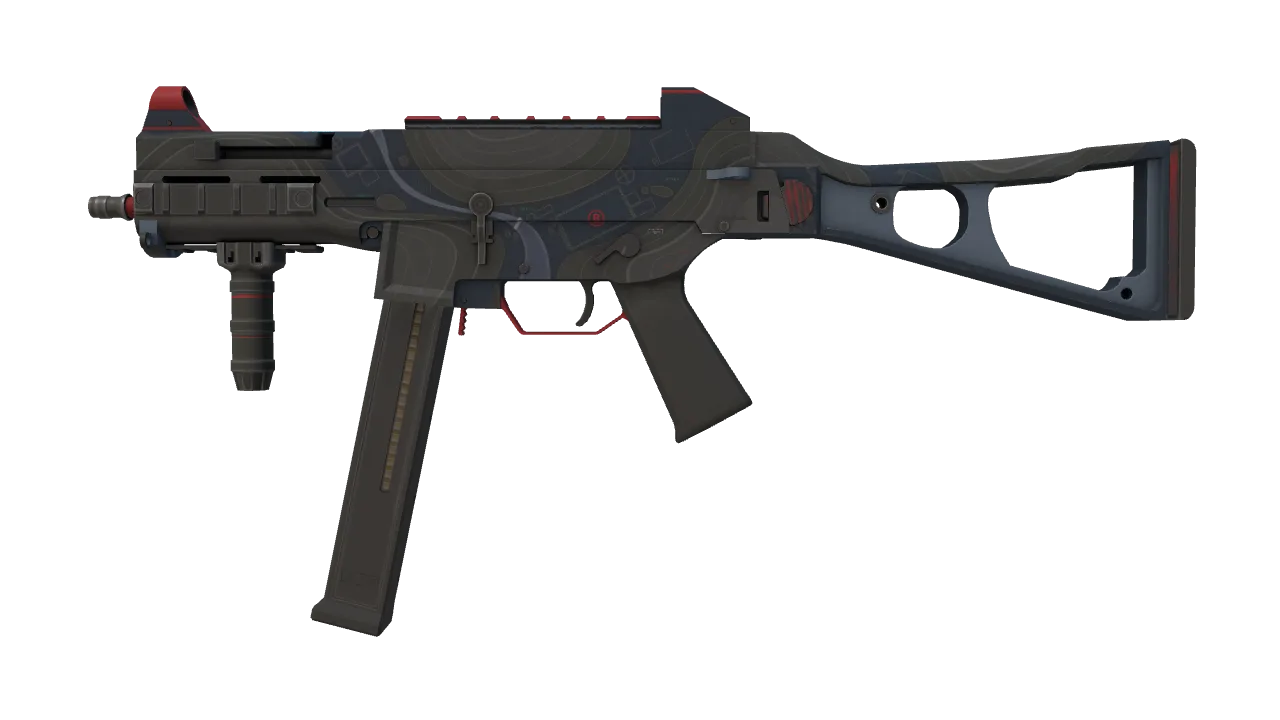 UMP-45 | Briefing (Well-Worn) — Dust II light, front
