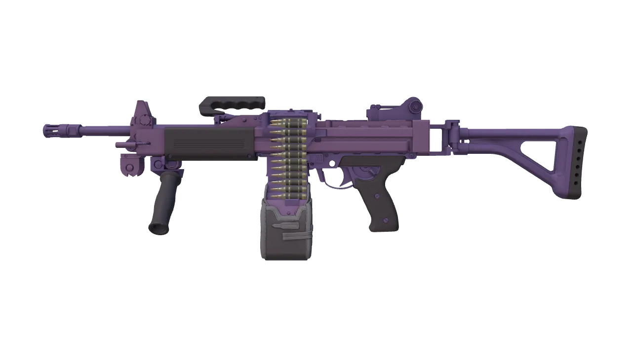 Souvenir Negev | Sour Grapes (Factory New) — Dust II light, front