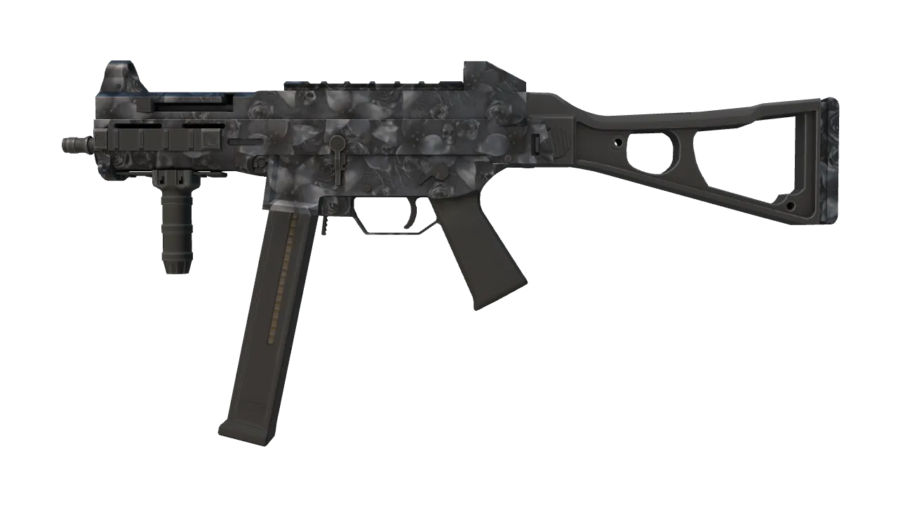 UMP-45 | Metal Flowers (Factory New) — Dust II light, front