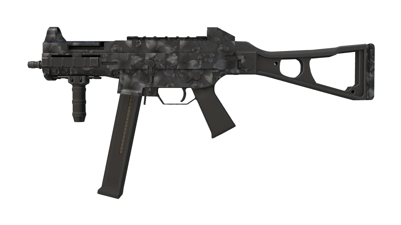 StatTrak™ UMP-45 | Metal Flowers (Field-Tested) — Dust II light, front