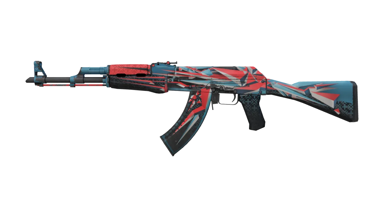 AK-47 | Point Disarray (Field-Tested) — Dust II light, front