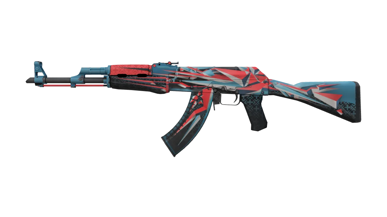 AK-47 | Point Disarray (Minimal Wear) — Dust II light, front