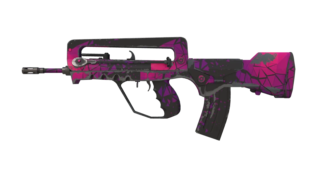 StatTrak™ FAMAS | Pulse (Field-Tested) — Dust II light, front