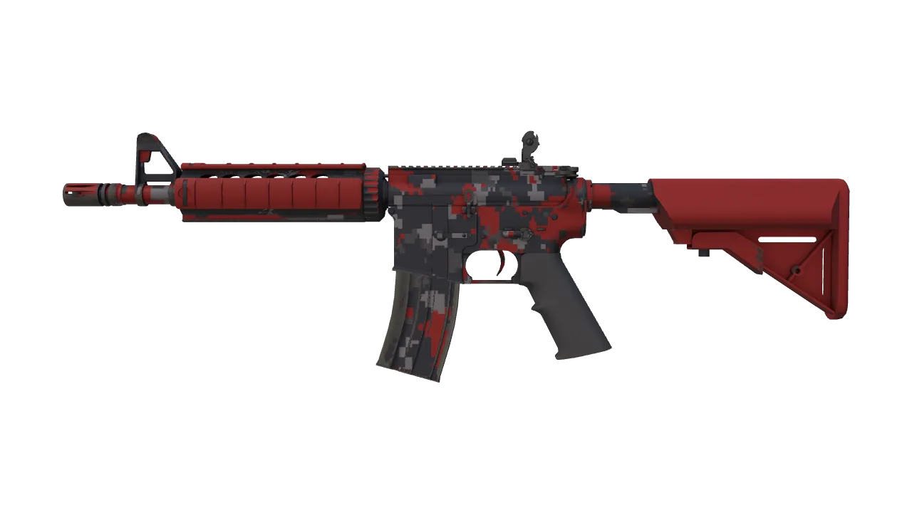M4A4 | Red DDPAT (Factory New) — Dust II light, front
