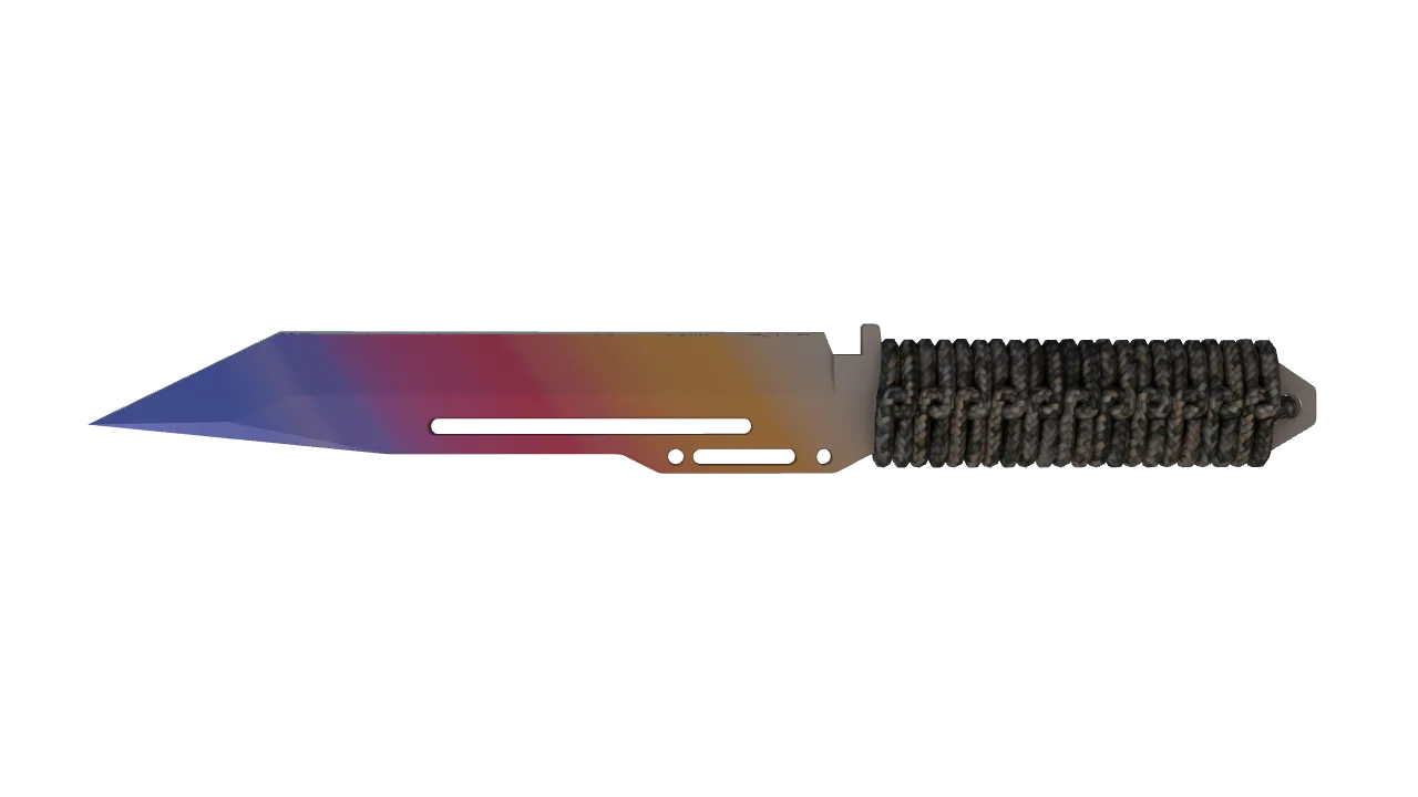 Paracord Knife | Fade seed #341, back