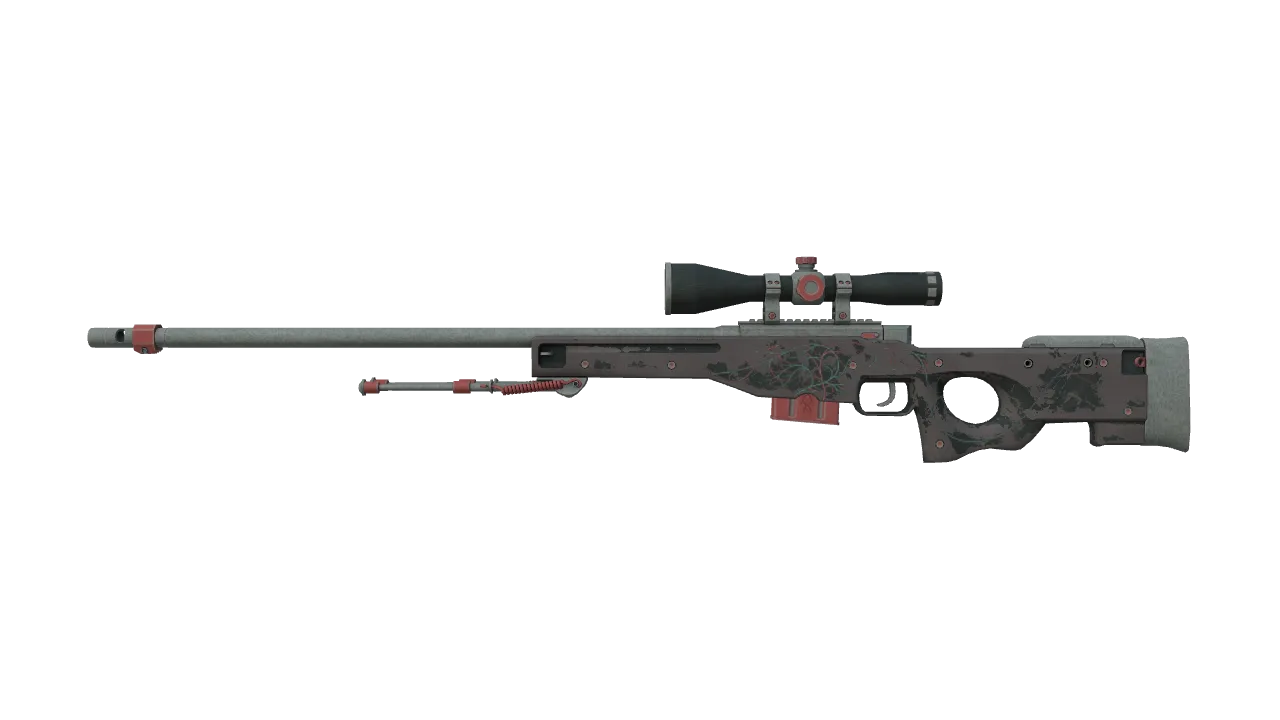 StatTrak™ AWP | Capillary (Battle-Scarred) — Dust II light, front