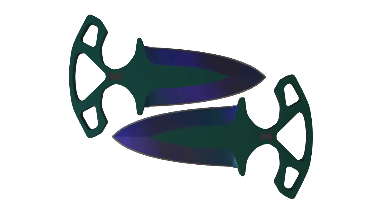 ★ Shadow Daggers | Doppler (Phase 3) (Factory New) — Dust II light, front